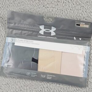 Under Armour Thong Panties Womens Small Multicolor UA Pure Stretch 3 Pack